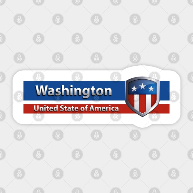 Washington - United State of America Sticker by Steady Eyes